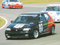 Aaron Williamson in his Saxo (2006)